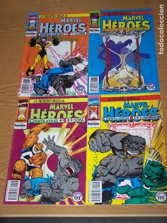 C&oacute;mics: MARVEL HEROES HULK CUENTA ATRAS COMPLETA 4 N&ordm; - Foto 1
