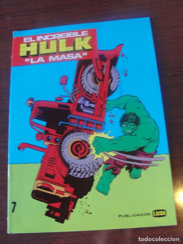 CUADERNO PARA COLOREAR MARVEL LAIDA 1981 - HULK LA MASA Nº 7 - STOCK DE TIENDA SIN USAR (Tebeos y Comics - Forum - Hulk)