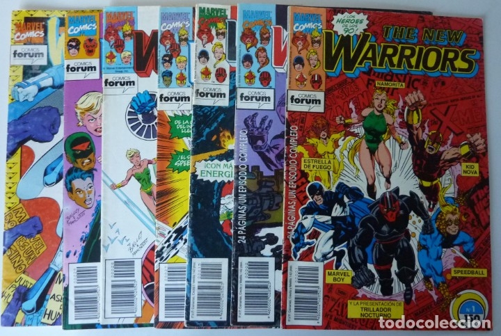 Comics: THE NEW WARRIORS. NUMEROS 1. 2, 15, 27, 28, 29 y 40