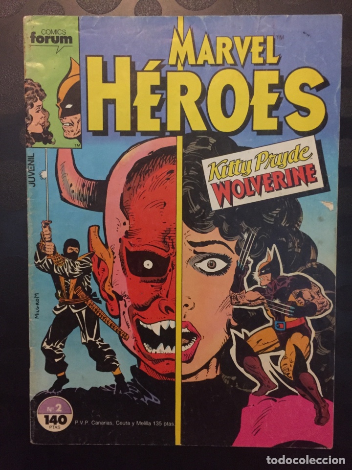 C&oacute;mics: MARVEL HEROES KITTY PRYDE WOLVERINE N.2 . ( 1986/1993 ) . - Foto 1