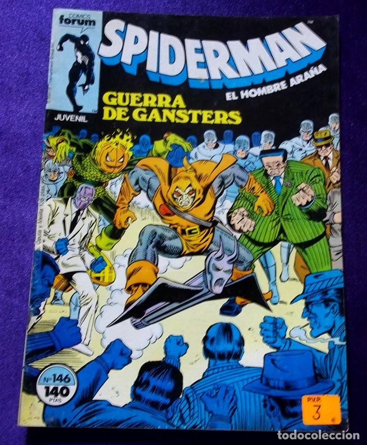 C&oacute;mics: COMIC SPIDERMAN N&ordm; 146 COMICS FORUM JUVENIL. B. GUERRA DE GANSTERS - Foto 1