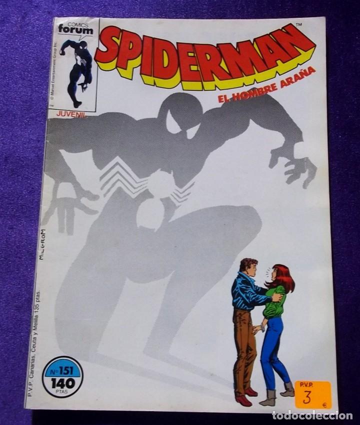 C&oacute;mics: COMIC SPIDERMAN N&ordm; 151 COMICS FORUM JUVENIL. B. EL HOMBRE ARA&Ntilde;A - Foto 1