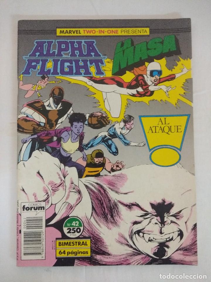 C&oacute;mics: MARVEL TWO IN ONE/ALPHA FLIGHT-LA MASA/EDITORIAL FORUM N&ordm; 42. - Foto 1