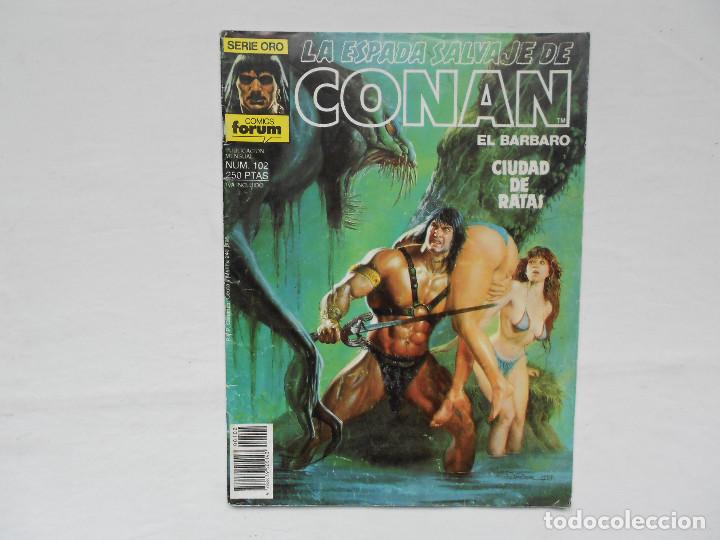C&oacute;mics: LA ESPADA SALVAJE DE CONAN - N&ordm; 102 - COMICS FORUM - SERIE ORO - Foto 1