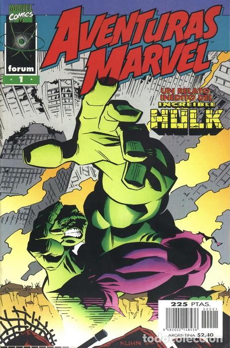 AVENTURAS MARVEL VOL.1 Nº 1 - FORUM. HULK. LA MASA. (Tebeos y Comics - Forum - Hulk)