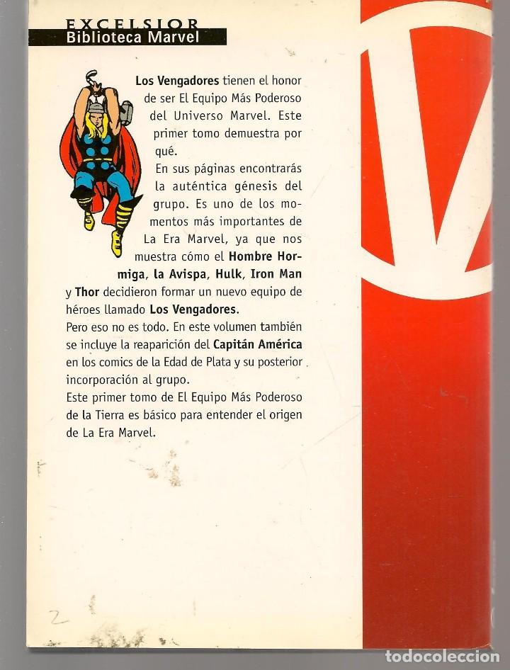 C&oacute;mics: EXCELSIOR. BIBLIOTECA MARVEL. LOS VENGADORES. N&ordm; 1. FORUM. (P/C2) - Foto 2