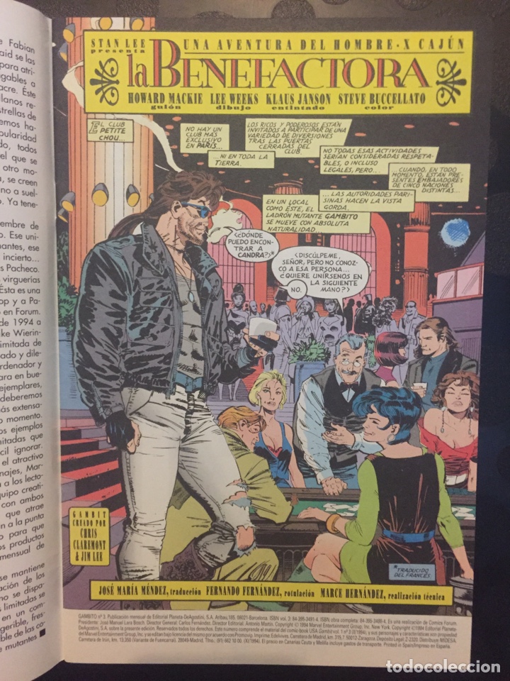 C&oacute;mics: GAMBITO VOL.1 N.3 . LA BENEFACTORA . ( 1994 ). - Foto 3