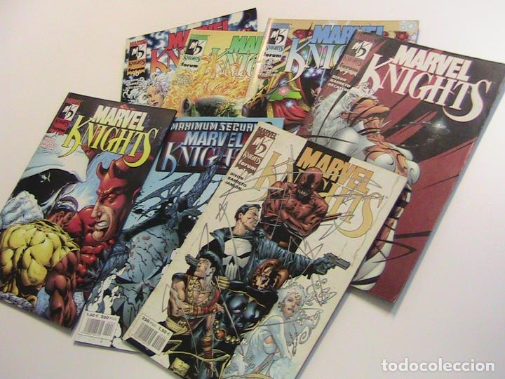 Comics: MARVEL KNIGHTS. LOTE CON LOS N&Uacute;MEROS 1, 6, 7, 8, 9, 10 Y 11. FORUM, 2001.