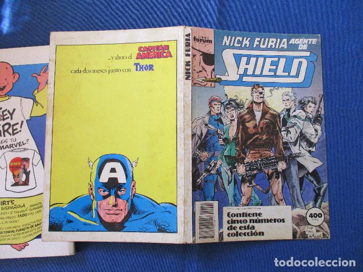 C&oacute;mics: MARVEL / NICK FURIA AGENTE DE SHIELD / RETAPADO / N&Uacute;MEROS 1 al 5 - Foto 11