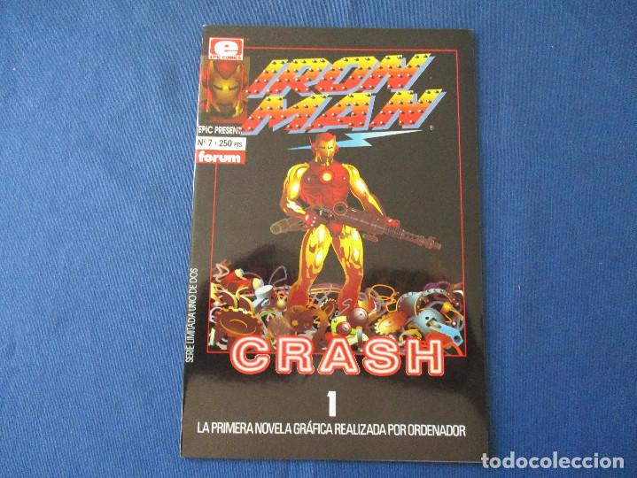 C&oacute;mics: MARVEL / MARVEL & EPIC COMICS / EPIC PRESENTA N.&ordm; 7 / IRON MAN CRASH N.&ordm; 1 de 2 - FORUM 1992 - Foto 1