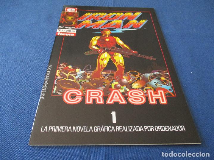C&oacute;mics: MARVEL / MARVEL & EPIC COMICS / EPIC PRESENTA N.&ordm; 7 / IRON MAN CRASH N.&ordm; 1 de 2 - FORUM 1992 - Foto 2