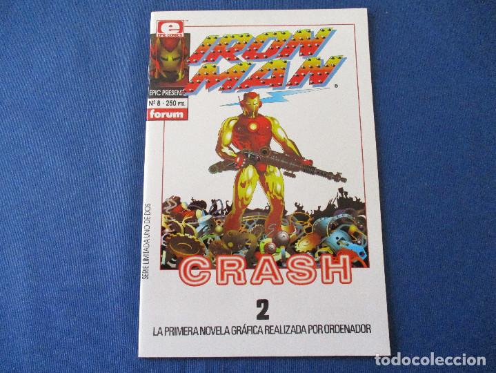 C&oacute;mics: MARVEL / MARVEL & EPIC COMICS / EPIC PRESENTA N.&ordm; 8 / IRON MAN CRASH N.&ordm; 2 de 2 - FORUM 1992 - Foto 1