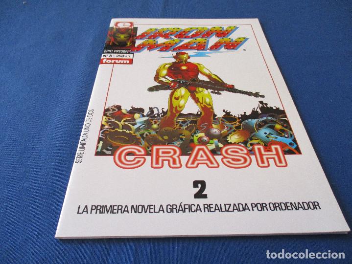 C&oacute;mics: MARVEL / MARVEL & EPIC COMICS / EPIC PRESENTA N.&ordm; 8 / IRON MAN CRASH N.&ordm; 2 de 2 - FORUM 1992 - Foto 2