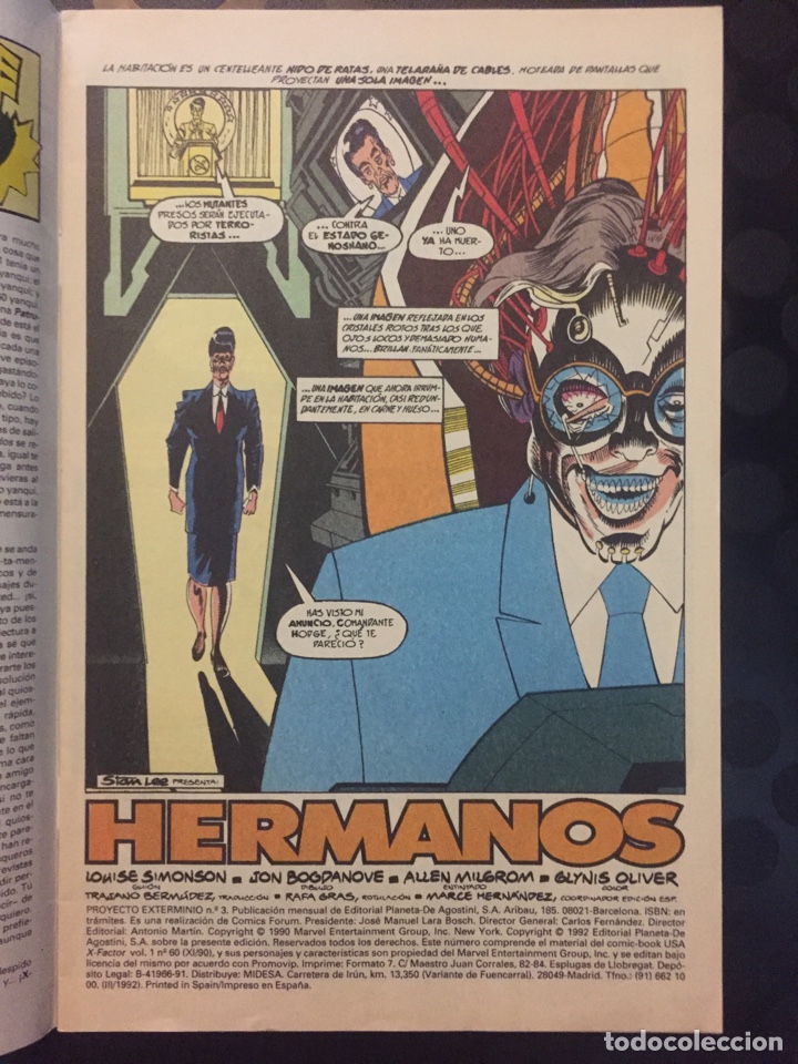C&oacute;mics: PROYECTO EXTERMINIO N.3 FACTOR X : EN LA TIERRA DE GENOSHA . ( 1992 ). - Foto 3