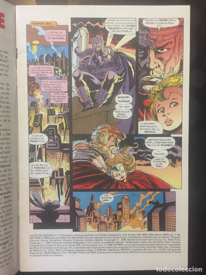 C&oacute;mics: LAZOS DE SANGRE N.1 AJUSTE DE CUENTAS . ( 1994 ). - Foto 3
