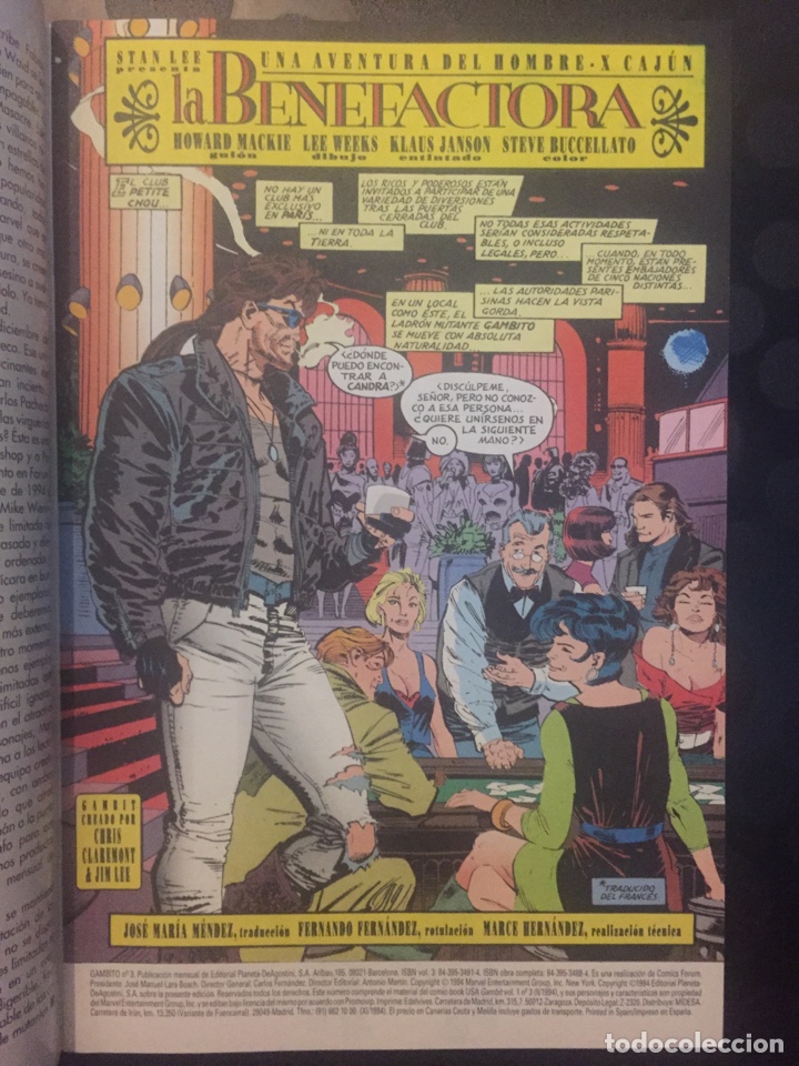 C&oacute;mics: GAMBITO VOL.1 N.3 LA BENEFACTORA . ( 1994 ). - Foto 3