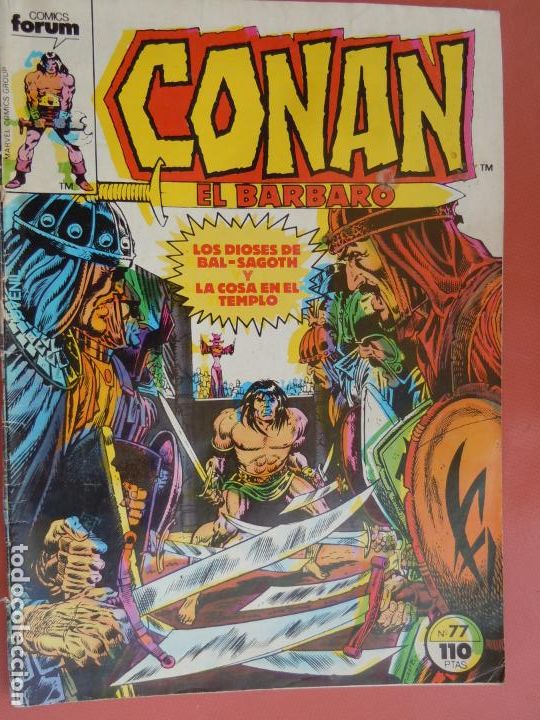 C&oacute;mics: COMIC CONAN EL BARBARO - N&ordm; 77 - COMICS FORUM - 1985. - Foto 1