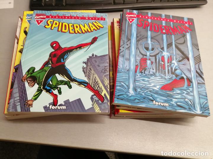 C&oacute;mics: SPIDERMAN / LOTE DE 10 N&Uacute;MEROS: 1 AL 10 / BIBLIOTECA MARVEL - FORUM - Foto 1
