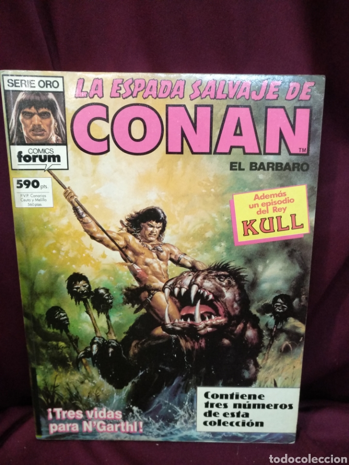 C&oacute;mics: Serie oro, la espada salvaje de Conan, contiene 3 numeros - Foto 1