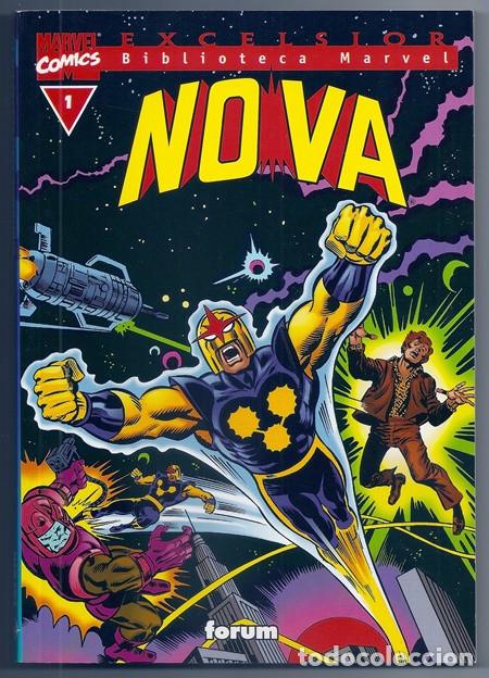 C&oacute;mics: Nova, 1-3 (Marv Wolfman, John Buscema...) / Biblioteca Marvel - Forum, 2001 | COMPLETA - Foto 2