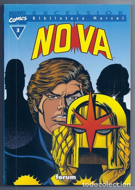 C&oacute;mics: Nova, 1-3 (Marv Wolfman, John Buscema...) / Biblioteca Marvel - Forum, 2001 | COMPLETA - Foto 6