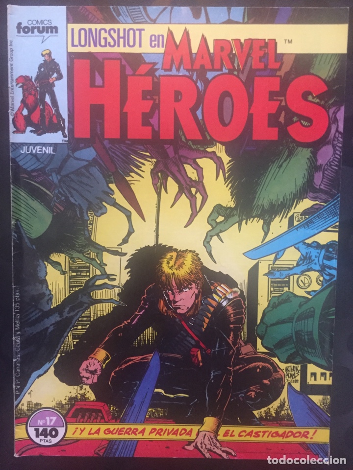 C&oacute;mics: MARVEL H&Eacute;ROES N.17 LONGSHOT ( 1986/1993 ) - Foto 1