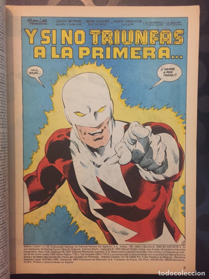 C&oacute;mics: ALPHA FLIGHT Y LA MASA VOL.1 N.25 . ( 1985/1992 ). - Foto 3