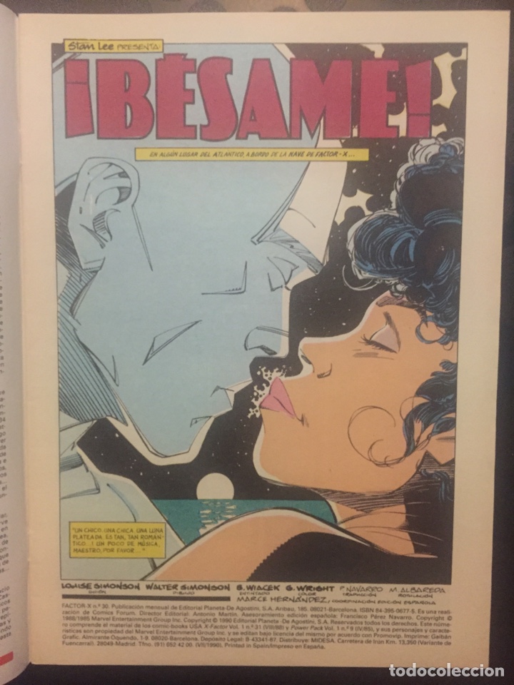 C&oacute;mics: FACTOR X VOL.1 N.30 B&Eacute;SAME ( 1988/1995 ). - Foto 3