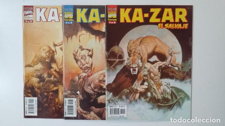 C&oacute;mics: KA-ZAR EL SALVAJE DEL N&ordm; 1, 2 Y 3. - EXCELSIOR MARVEL COMICS FORUM. TDKC52 - Foto 1