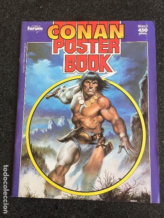 C&oacute;mics: CONAN POSTER BOOK N&ordm; 1 - FORUM - 1992 - &iexcl;NUEVO! - Foto 1