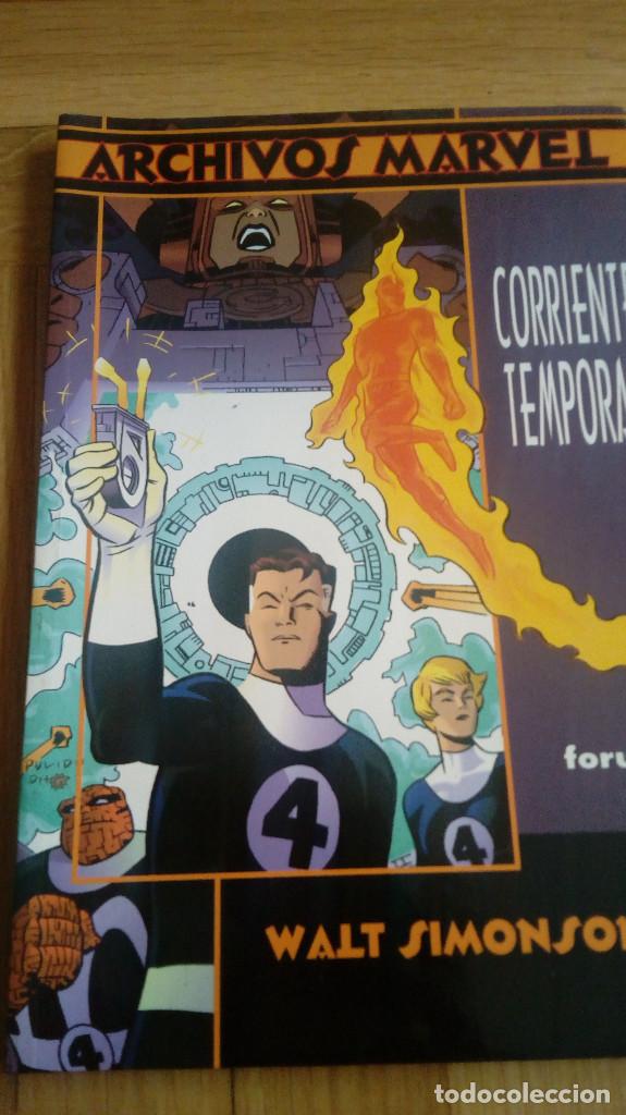 C&oacute;mics: ARCHIVOS MARVEL: 4 FANT&Aacute;STICOS - CORRIENTE TEMPORAL - TOMO - - Foto 1