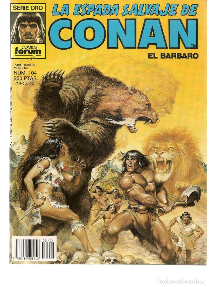 C&oacute;mics: LA ESPADA SALVAJE DE CONAN. N&ordm; 104. FORUM. (RF.MA) C/17 - Foto 1