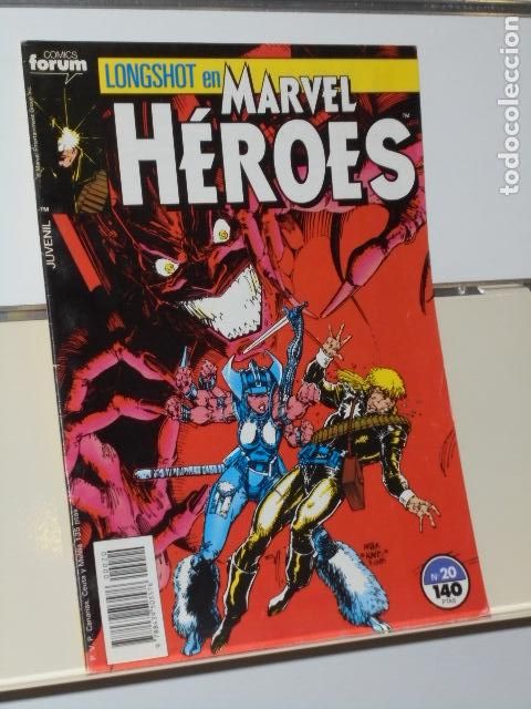 C&oacute;mics: MARVEL HEROES LONGSHOT VOL. 1 N&ordm; 20 - FORUM - Foto 1
