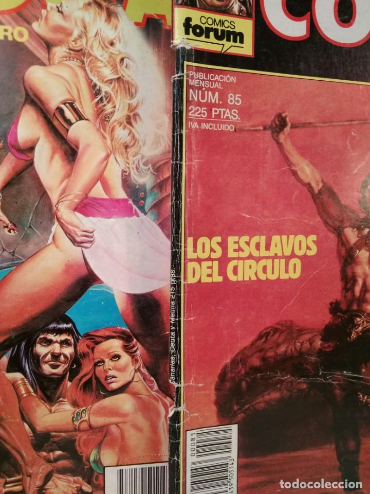 C&oacute;mics: LA ESPADA SALVAJE DE CONAN EL BARBARO. COMICS FORUM. COMPRENDE LOS N&Uacute;MEROS 81-85-89 - Foto 2
