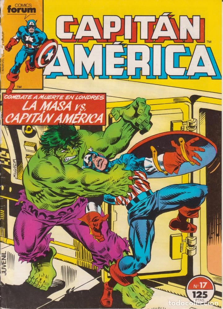 CÓMIC MARVEL ` CAPITÁN AMÉRICA ´ Nº 17 ED.FORUM 1985 (Tebeos y Comics - Forum - Capitán América)