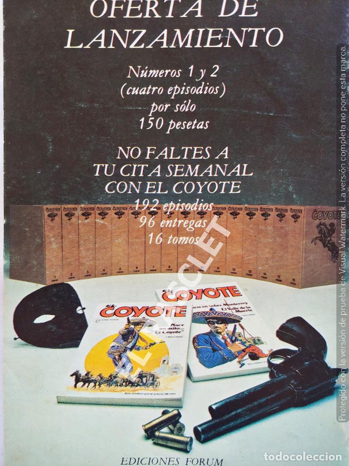 C&oacute;mics: EL COYOTE - EDICIONES FORUM N&ordm; 0 - Foto 3