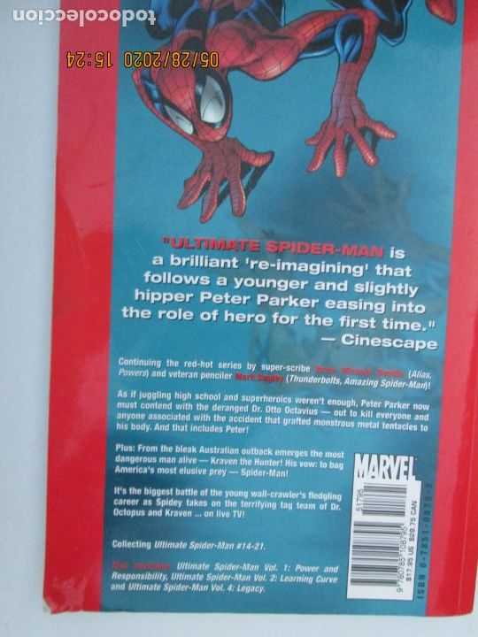 C&oacute;mics: ULTIMATE SPIDER-MAN - VOL. 3 - DOUBLE TROUBLE - MARVEL 2004. - Foto 2
