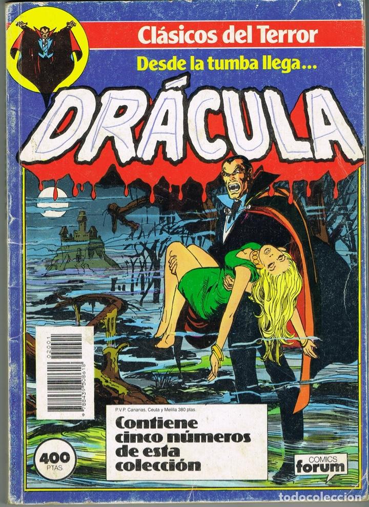 C&oacute;mics: CLASICOS DEL TERROR DRACULA RETAPADO CON LOS NUMEROS 1 A 5 - Foto 1