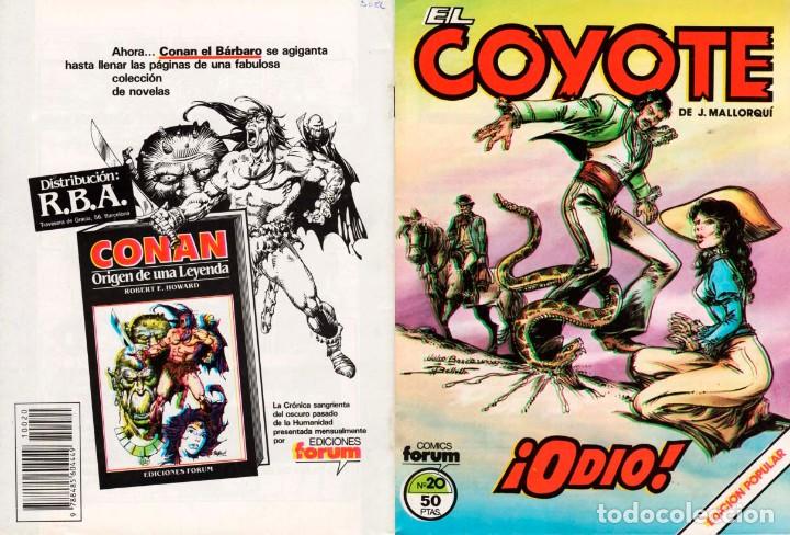 C&oacute;mics: EL COYOTE. N&ordm;. 20. COMICS FORUM. ORIGINAL - Foto 2