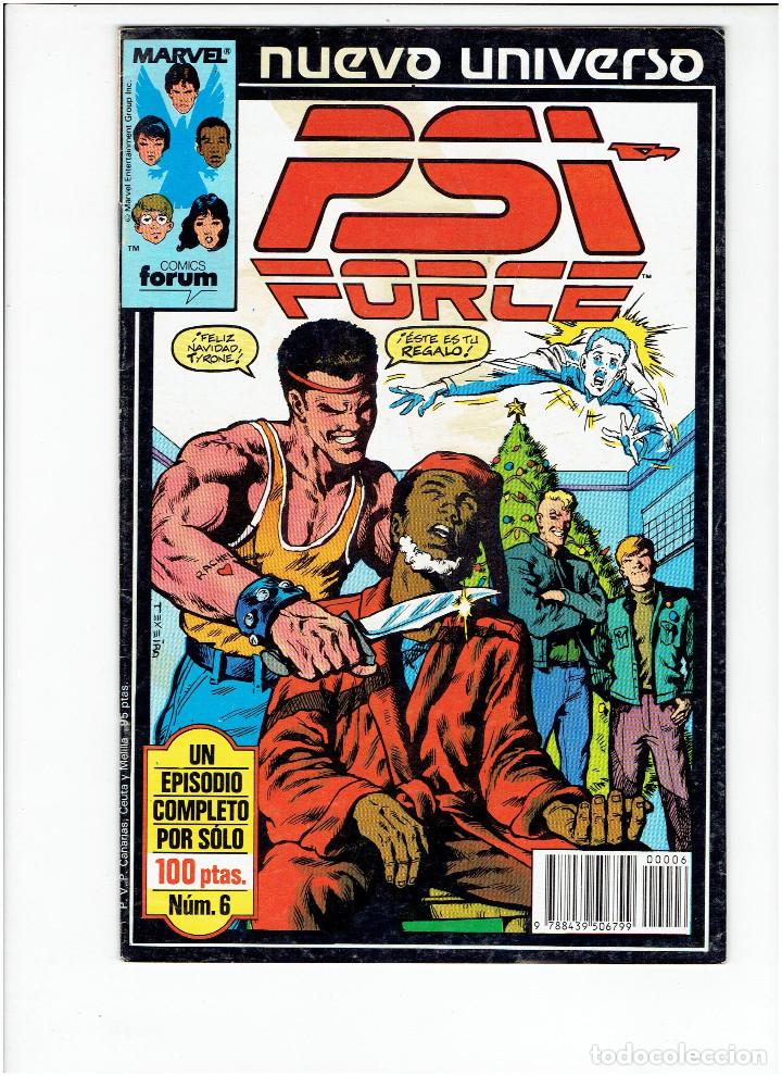 C&oacute;mics: * PSI FORCE * N&ordm; 6 NUEVO UNIVERSO MARVEL * ED.FORUM 1988 * - Foto 1