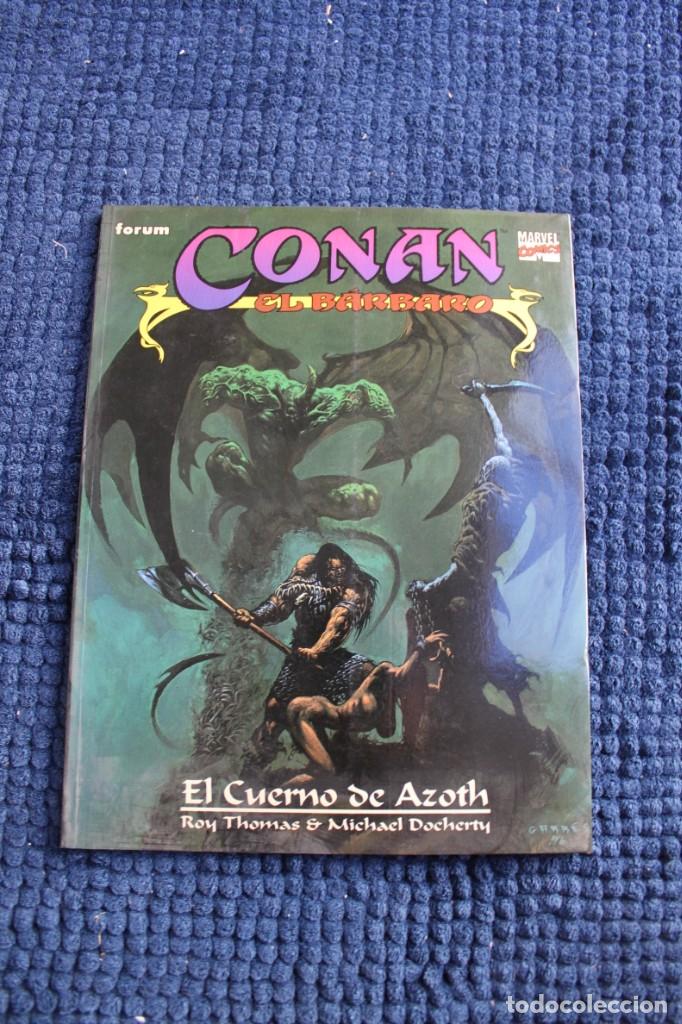 C&oacute;mics: CONAN EL BARBARO: EL CUERNO DE AZOTH; ROY THOMAS AND MICHAEL DOCHERTY - Foto 1