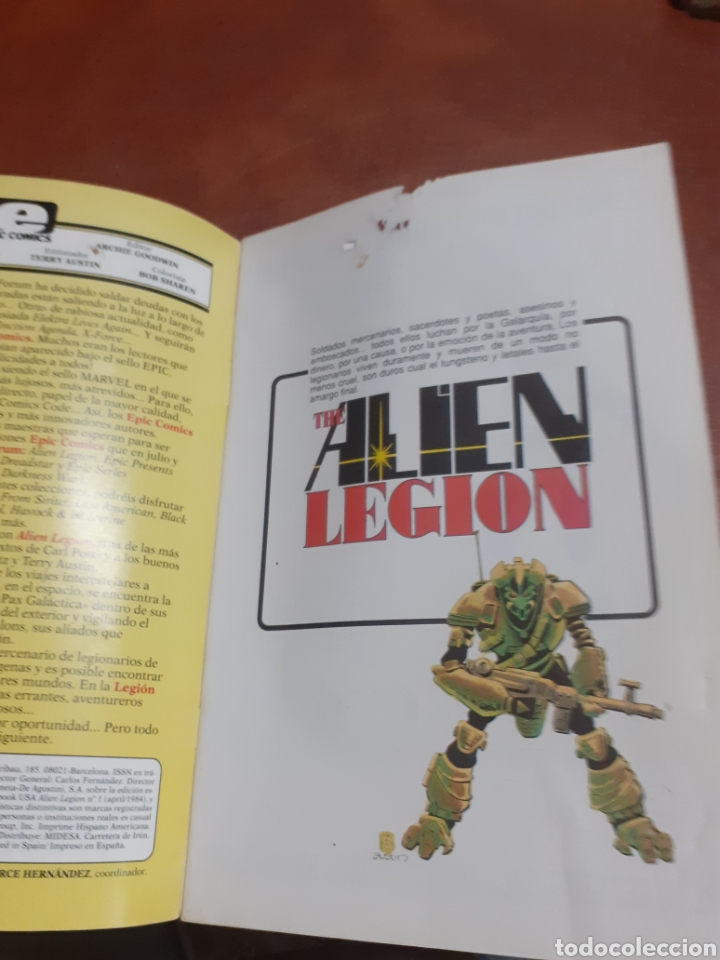 C&oacute;mics: EPIC COMICS FON&Uacute;M. 1 THE ALIEN LEGION - Foto 6