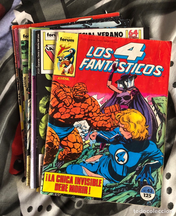 C&oacute;mics: LOTE COMIC FORUM: LOS 4 FANT&Aacute;STICOS, DAREDEVIL, SPIDERMAN - Foto 7
