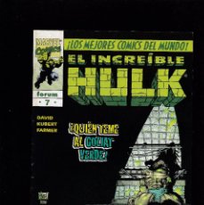 Cómics: EL INCREIBLE HULK - Nº 7 - VOL. 3 - EN LAS ÚLTIMAS - SEPTIEMBRE 1998 - FORUM -