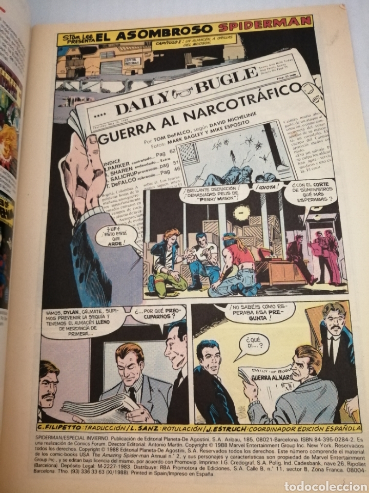 C&oacute;mics: SPIDERMAN, FORUM: Especial Invierno 1988 - Foto 2