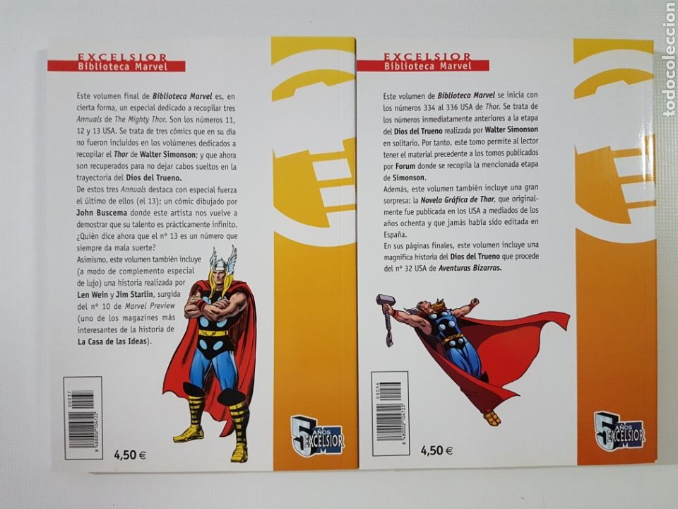C&oacute;mics: BIBLIOTECA MARVEL THOR N&ordm; 36 Y 37- TOMO MARVEL FORUM - Foto 2