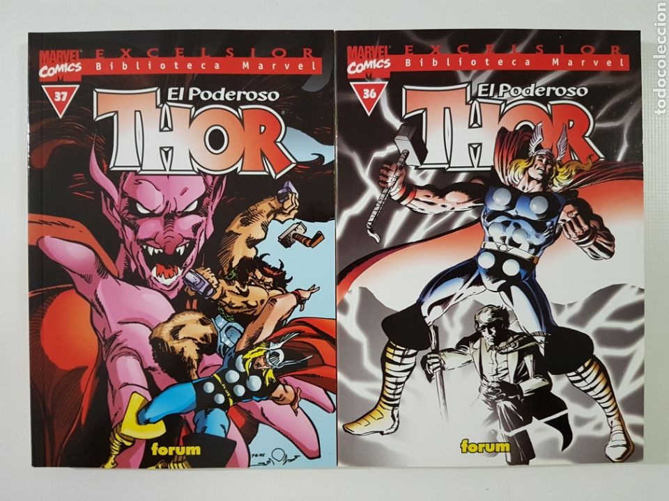C&oacute;mics: BIBLIOTECA MARVEL THOR N&ordm; 36 Y 37- TOMO MARVEL FORUM - Foto 1