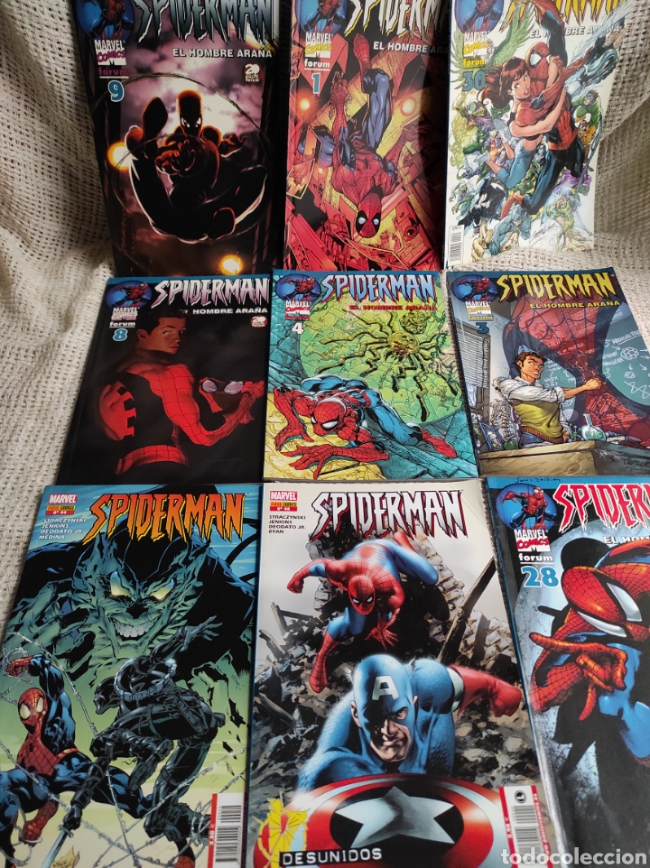 C&oacute;mics: SPIDERMAN VOL 6 - LOTE DE 9 EJEMPLARES ( LOMO AZUL ) - Foto 1