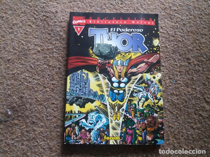 C&oacute;mics: El poderoso Thor. Stan Lee y Jack Kirby. Volumen 1. Excelsior. Biblioteca Marvel. - Foto 1