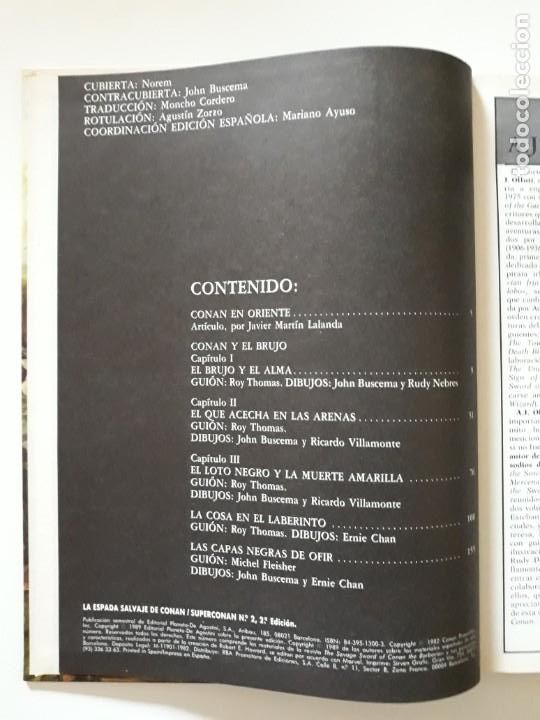 C&oacute;mics: SUPER CONAN TOMO N&ordm; 2 - LA ESPADA SALVAJE DE CONAN - 2&ordf; EDICION - Foto 3
